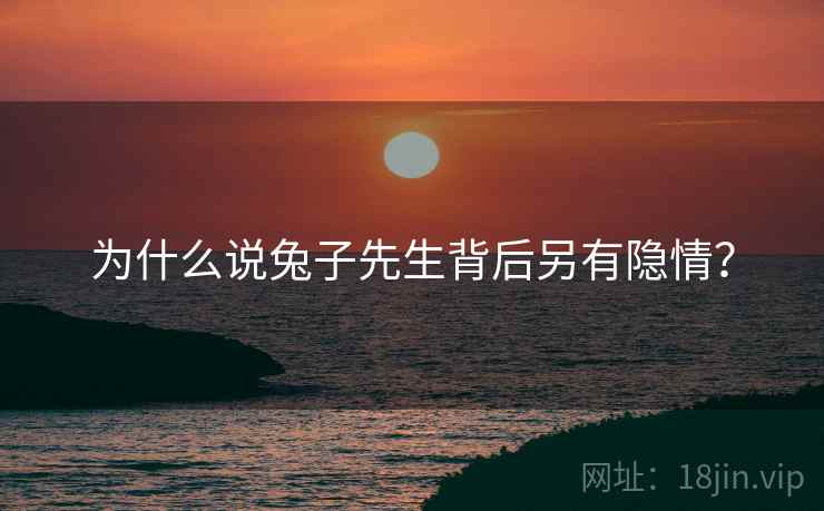 为什么说兔子先生背后另有隐情？