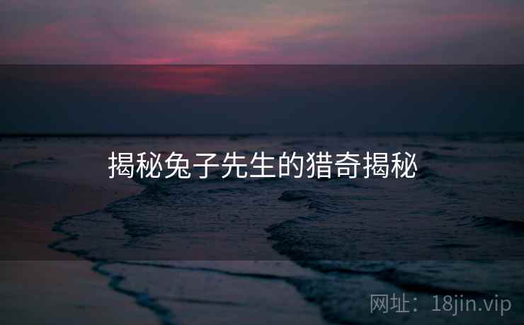 揭秘兔子先生的猎奇揭秘