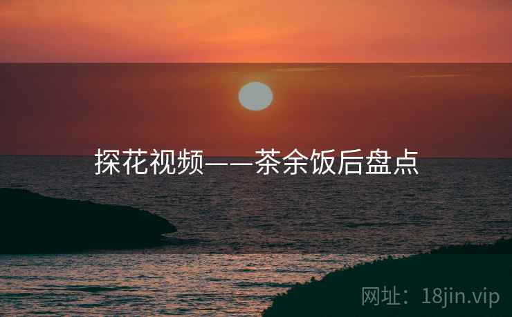 探花视频——茶余饭后盘点