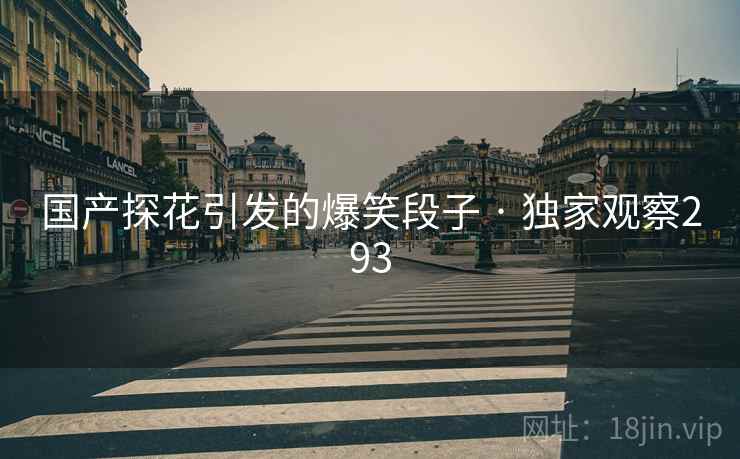 国产探花引发的爆笑段子 · 独家观察293