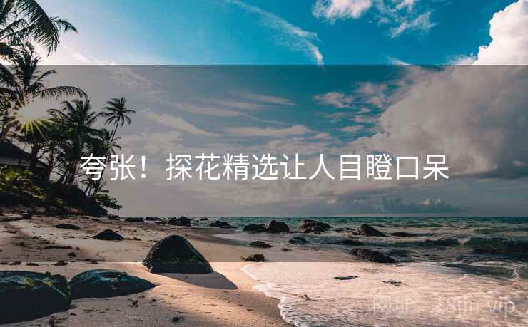 夸张!探花精选让人目瞪口呆