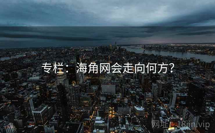 专栏:海角网会走向何方?